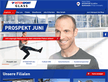 Tablet Screenshot of intersport-glass.de